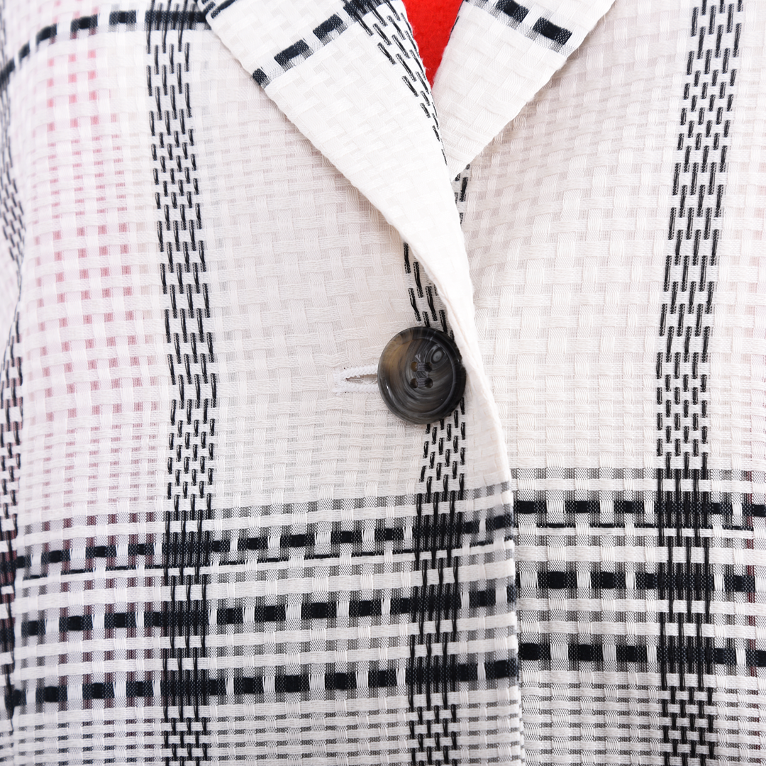 ブロックタイルチェック　ジャケット　B DONNA　6057117