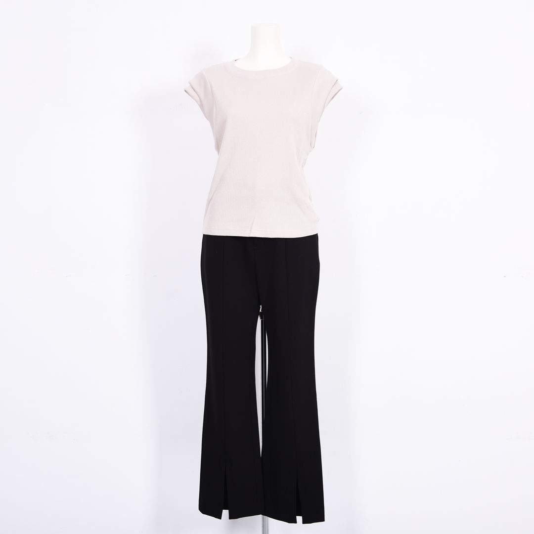 ラメテレコ　ノースリーブカットソー　B DONNA　6052123