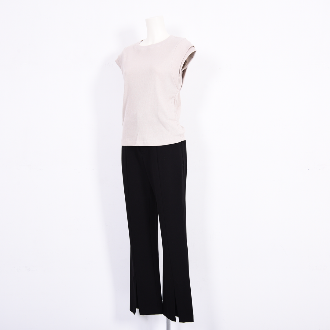 ラメテレコ　ノースリーブカットソー　B DONNA　6052123
