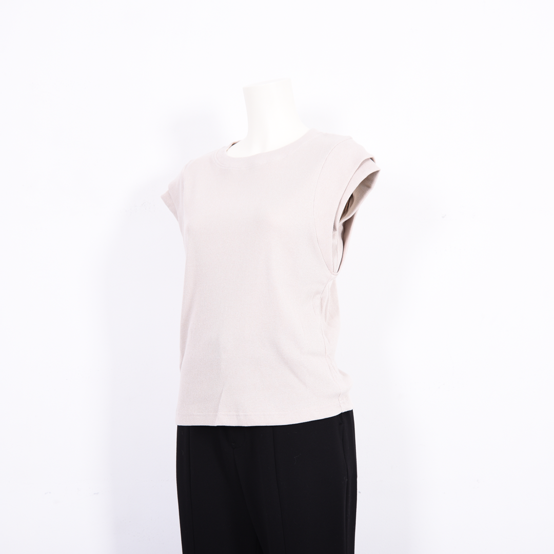 ラメテレコ　ノースリーブカットソー　B DONNA　6052123
