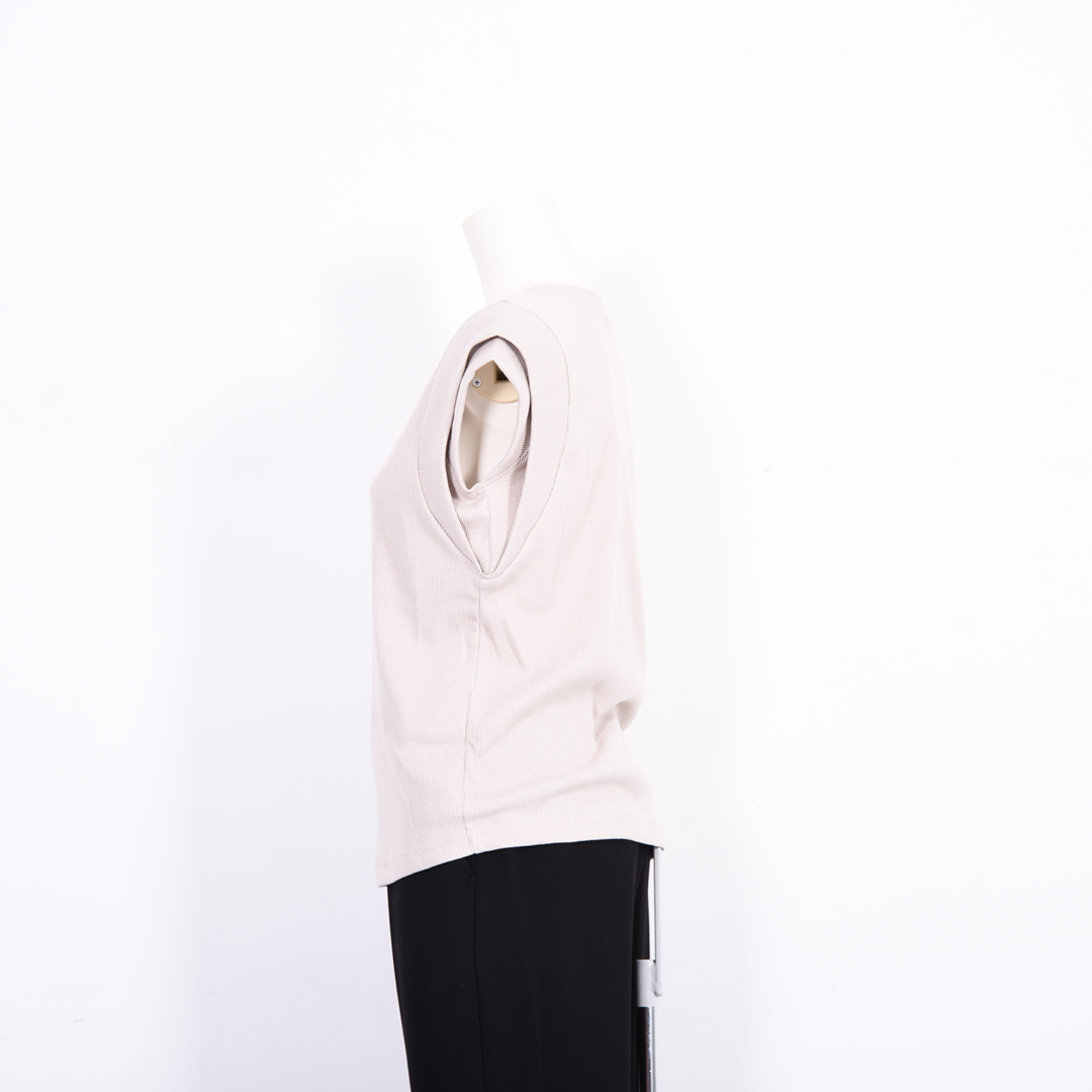 ラメテレコ　ノースリーブカットソー　B DONNA　6052123