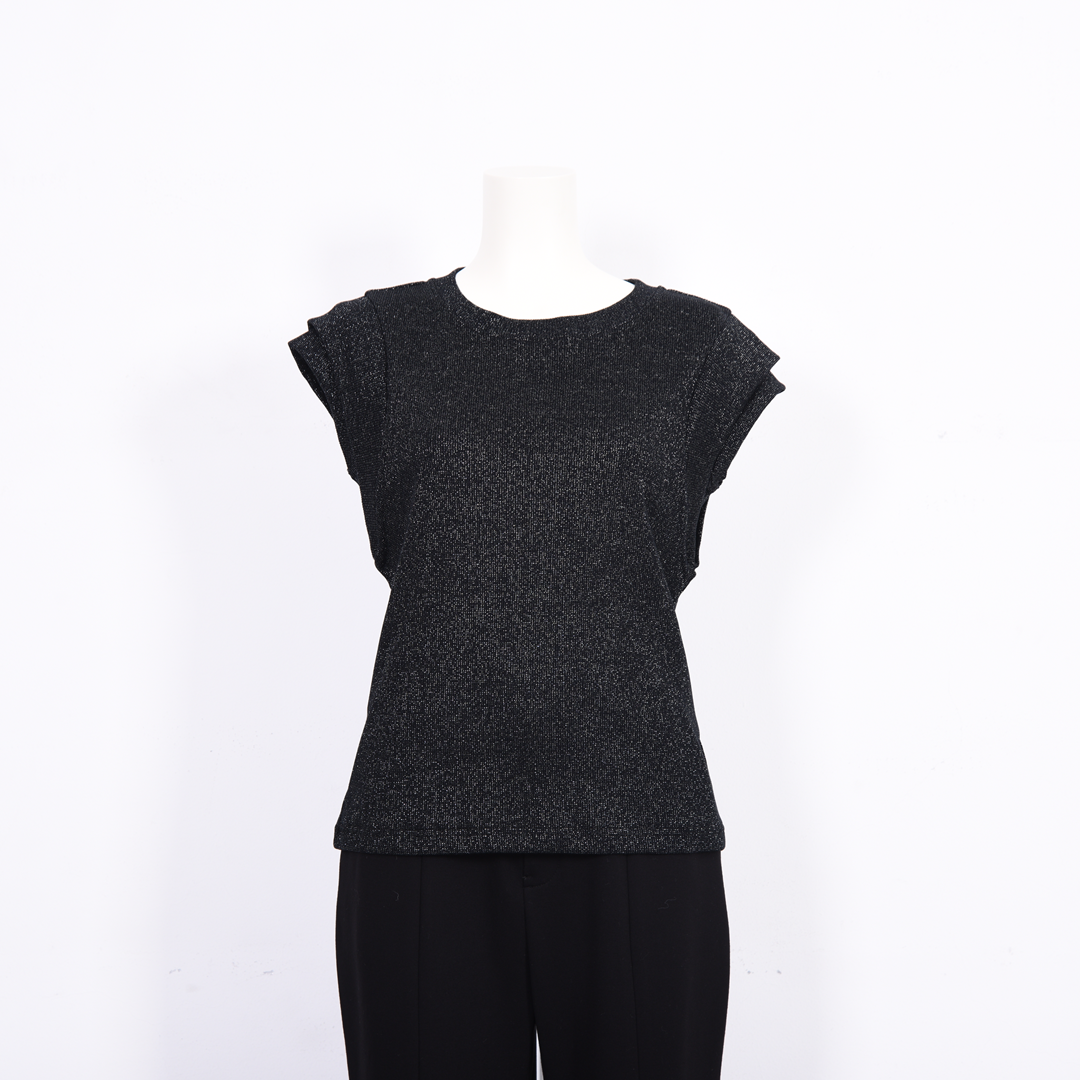 ラメテレコ　ノースリーブカットソー　B DONNA　6052123