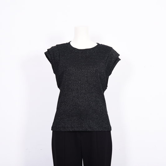 ラメテレコ　ノースリーブカットソー　B DONNA　6052123