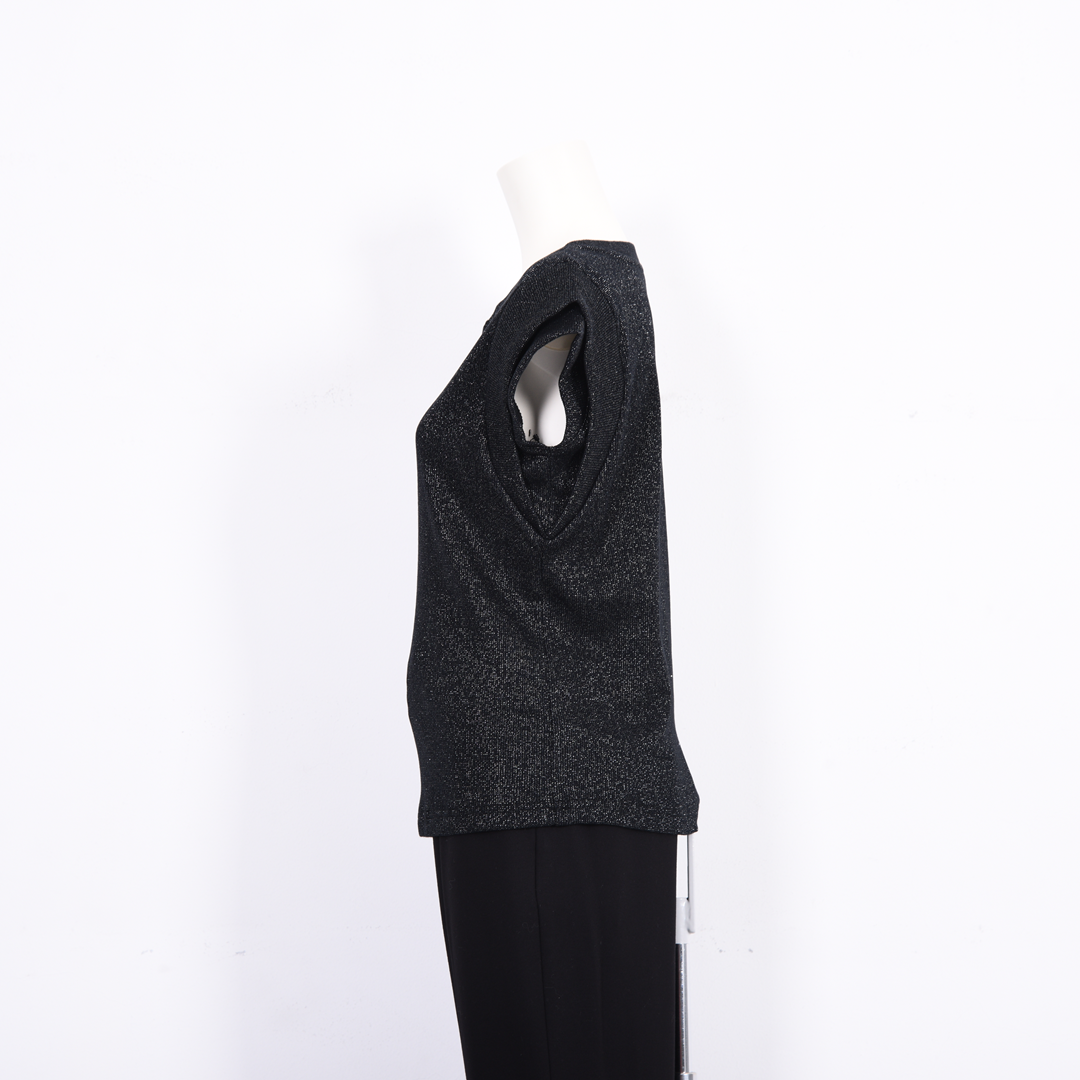 ラメテレコ　ノースリーブカットソー　B DONNA　6052123