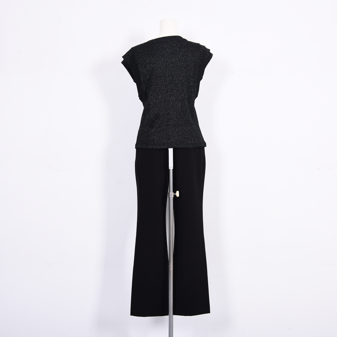 ラメテレコ　ノースリーブカットソー　B DONNA　6052123