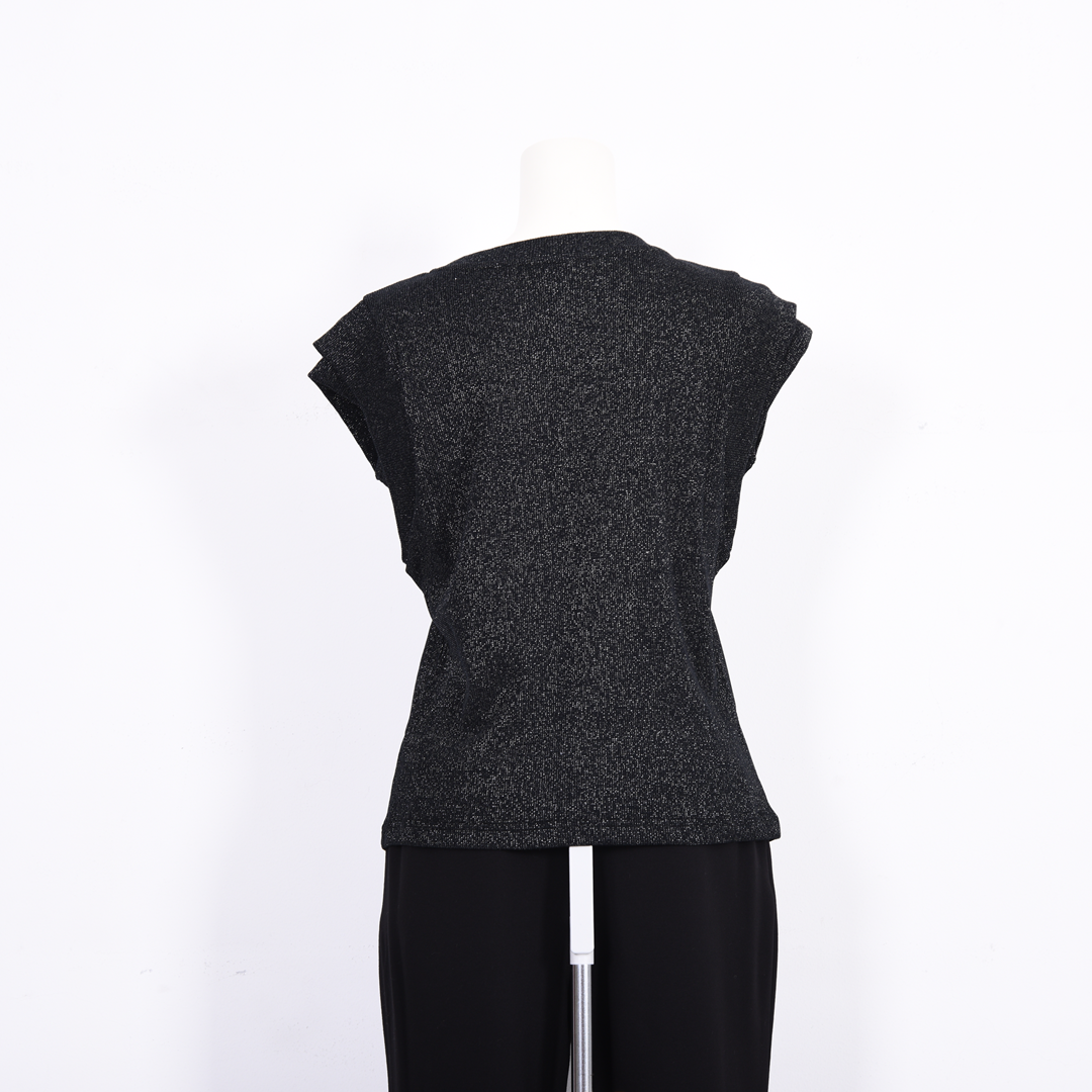 ラメテレコ　ノースリーブカットソー　B DONNA　6052123