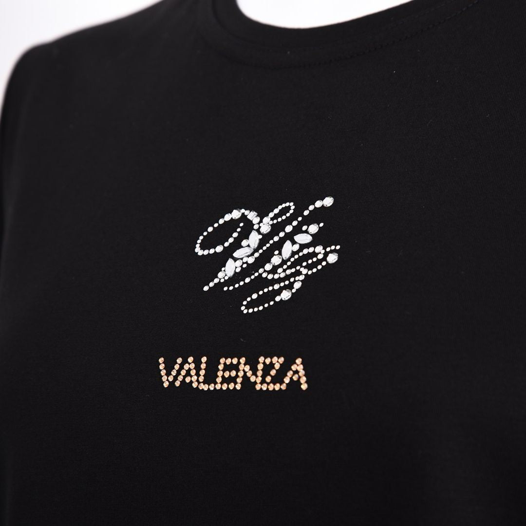 7分袖　チュール切り替えカットソー　VALENZA　5162304