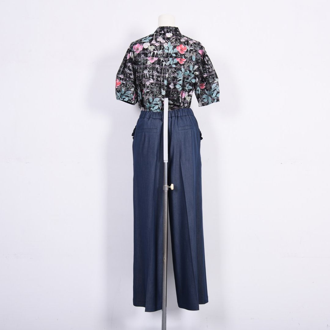 ソフトデニム　ワイドパンツ　Dear Princess　3056303