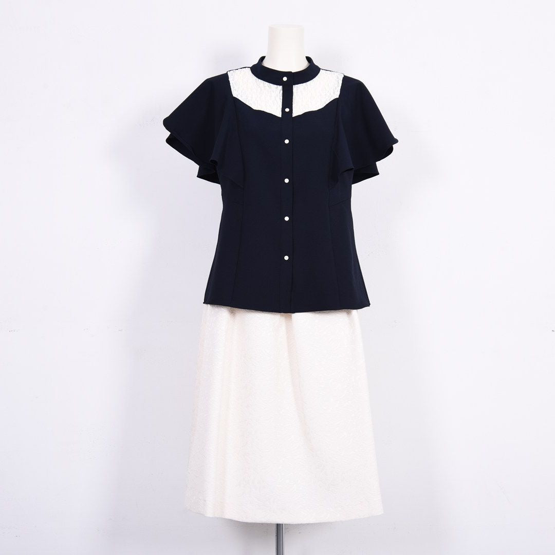 サッカーストレッチ　フレアスリーブブラウス　Dear Princess　3051312