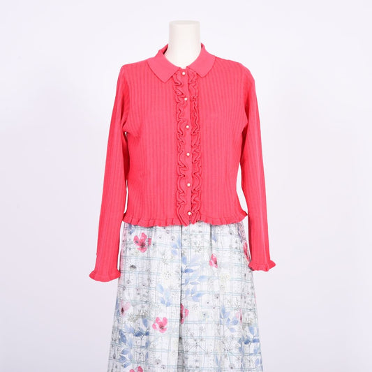 変形リブ　衿つきカーディガン　Dear Princess　3053304