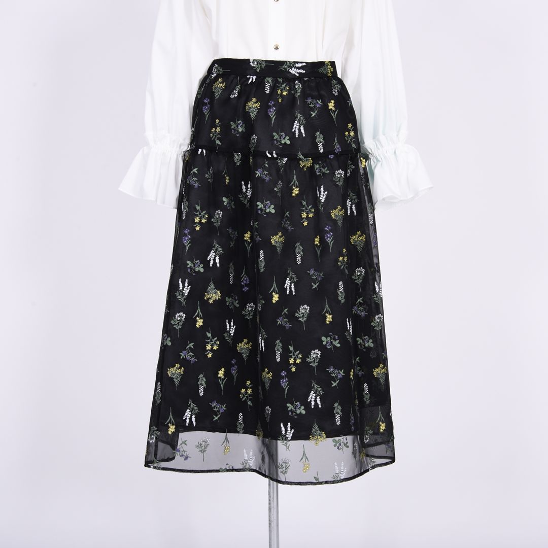 ボタニカルプリント　ティアードスカート　Dear Princess mieux　2055102