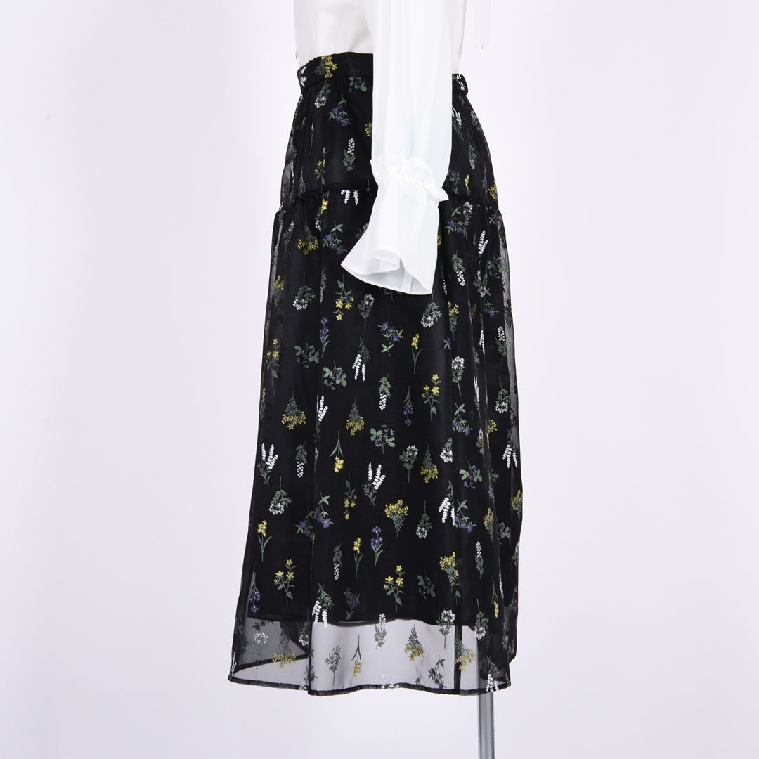 ボタニカルプリント　ティアードスカート　Dear Princess mieux　2055102