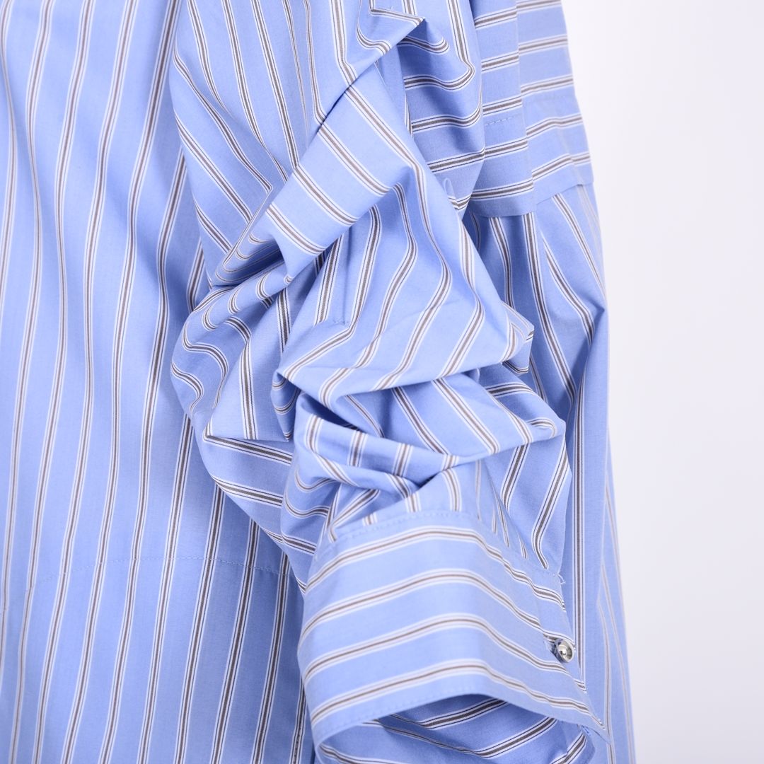 ストライプ　シャツワンピース　B DONNA　6059109