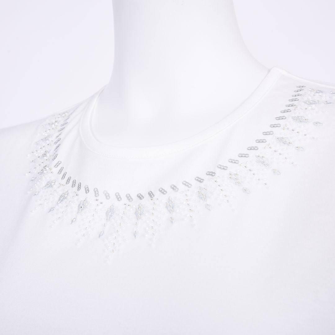 【コットン100%】刺繍モチーフ　カットソー　MIMO MODA　2562701
