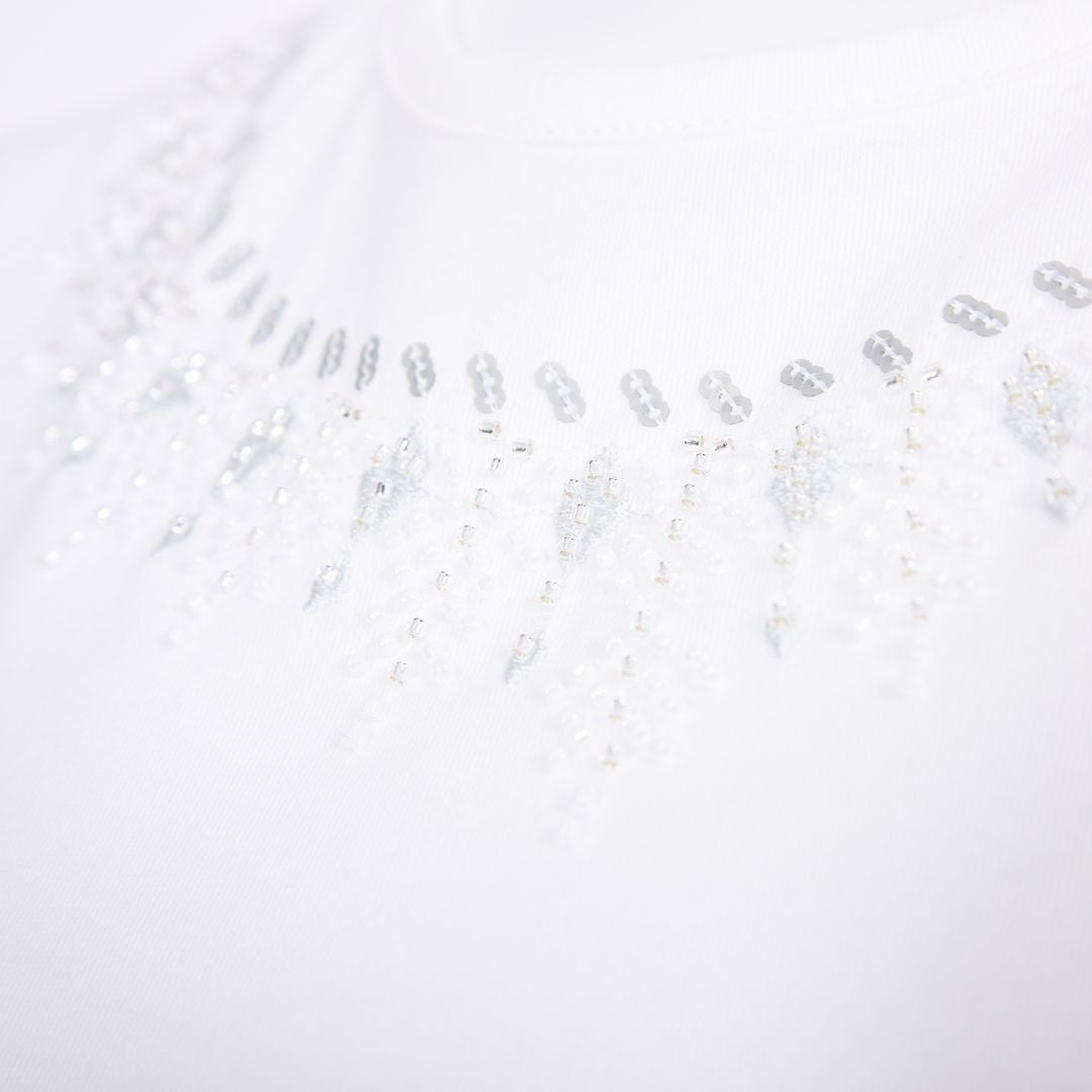 【コットン100%】刺繍モチーフ　カットソー　MIMO MODA　2562701