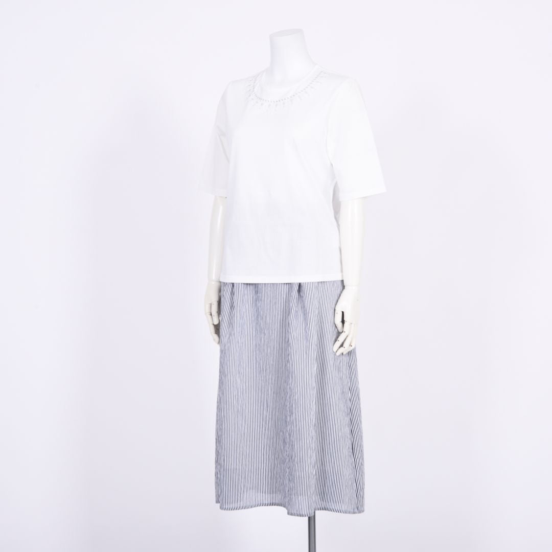 【コットン100%】刺繍モチーフ　カットソー　MIMO MODA　2562701