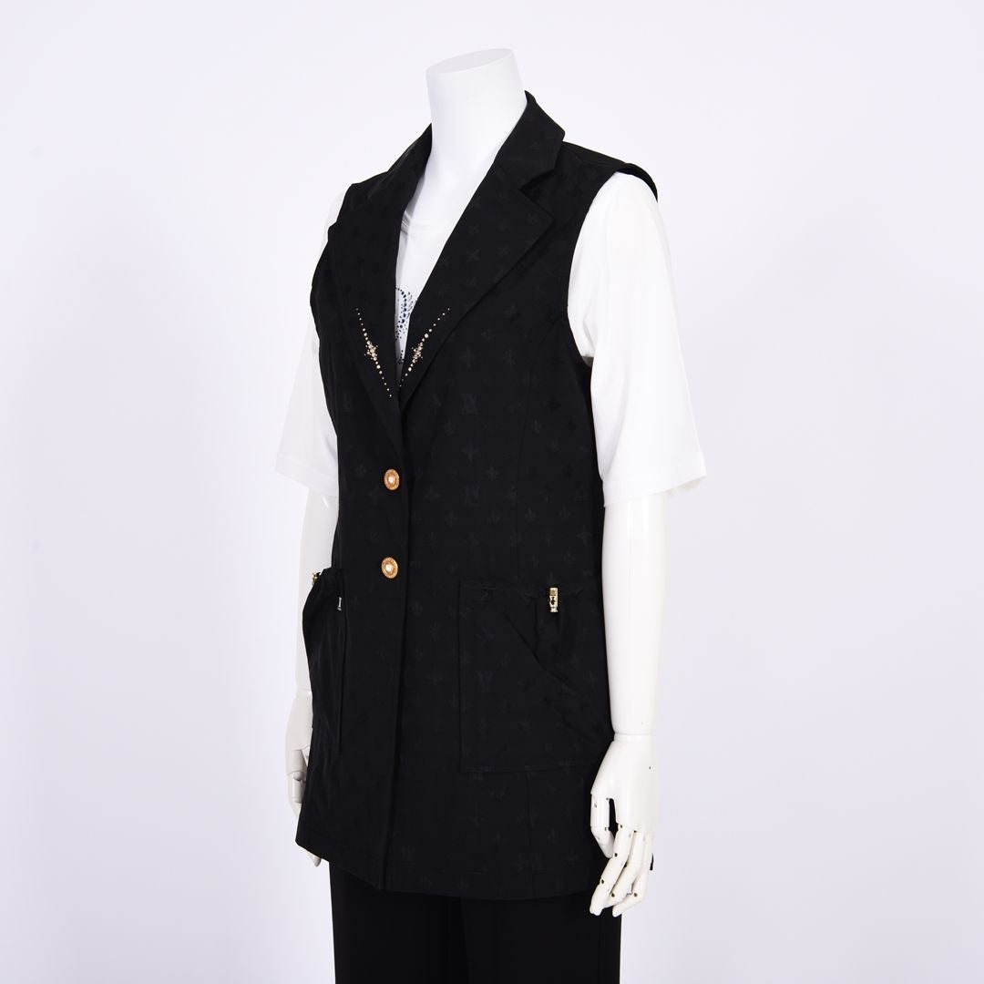 モノグラムジャガード　ミドル丈ジレ　VALENZA　5167303