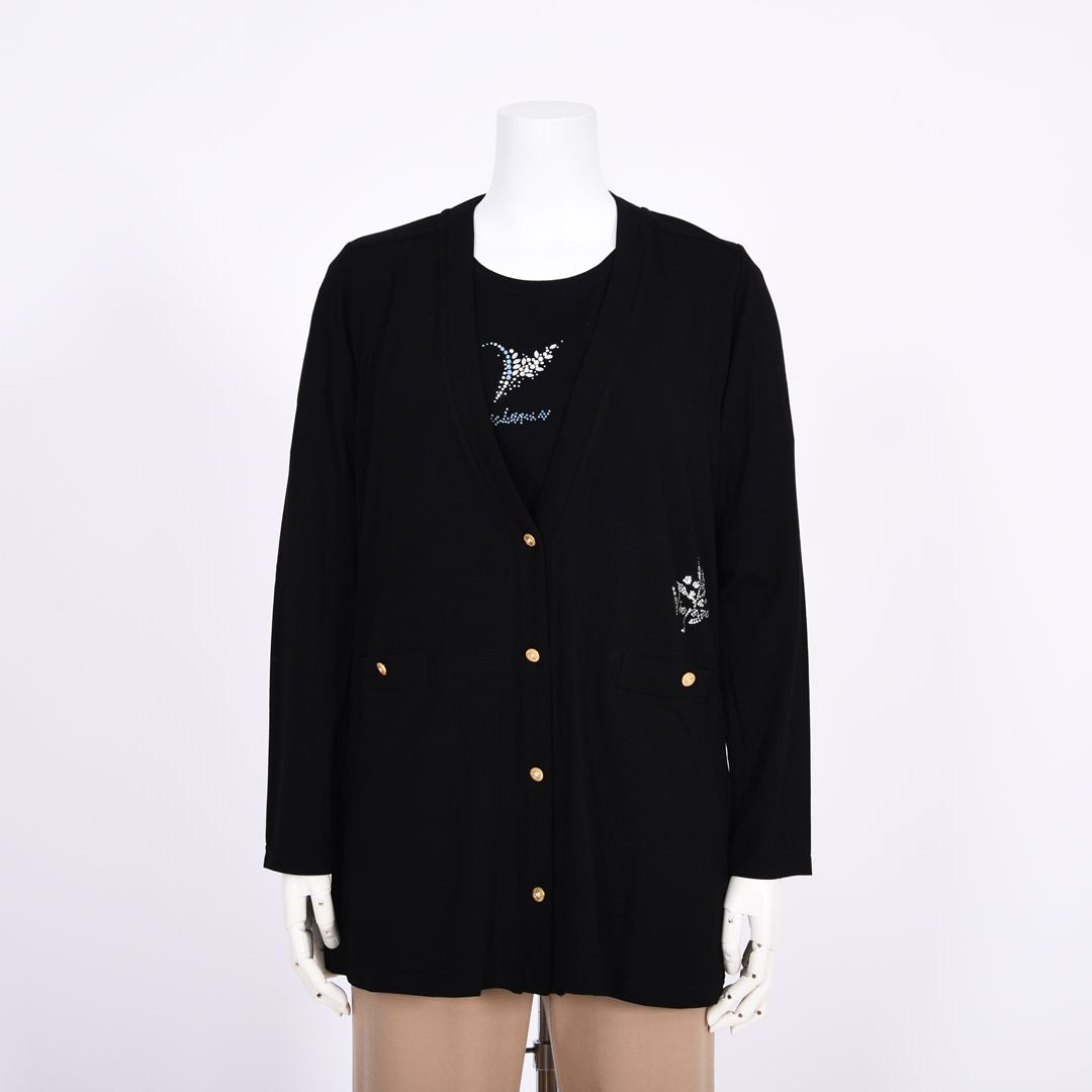 シルケット天竺　長袖カーディガン　VALENZA　5162308