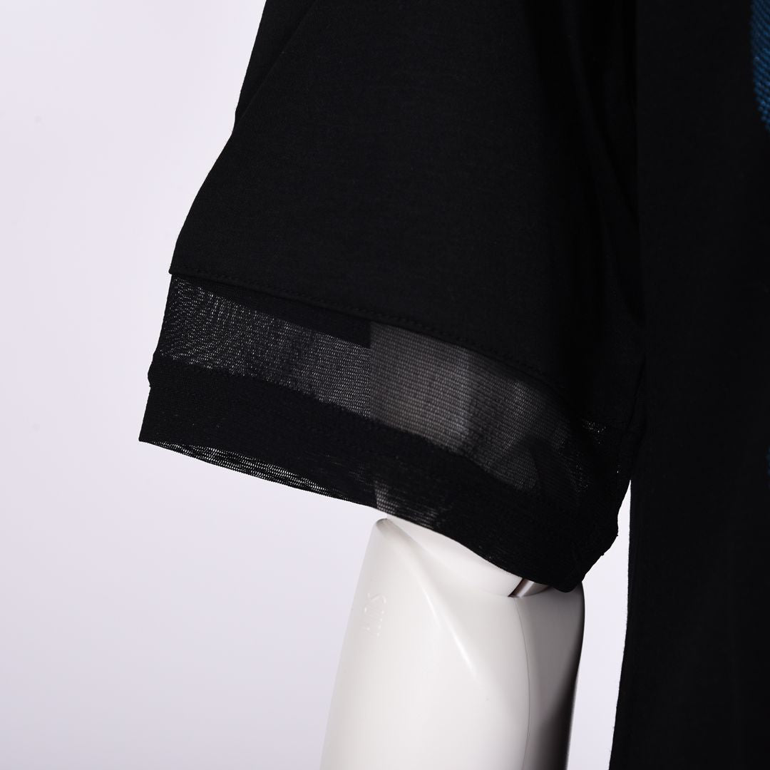 【Lサイズ】7分袖　チュール切り替えカットソー　VALENZA　5562305