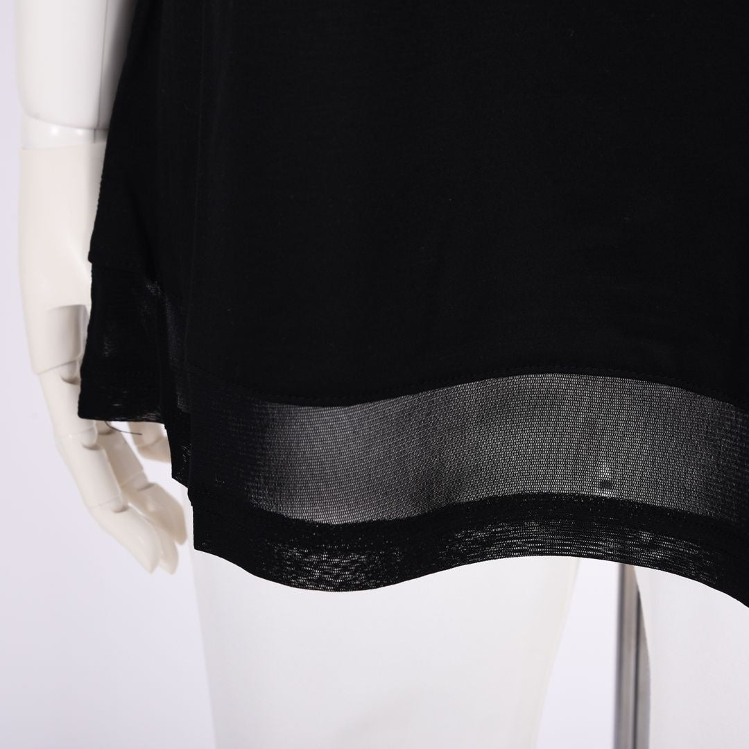 7分袖　チュール切り替えカットソー　VALENZA　5162305