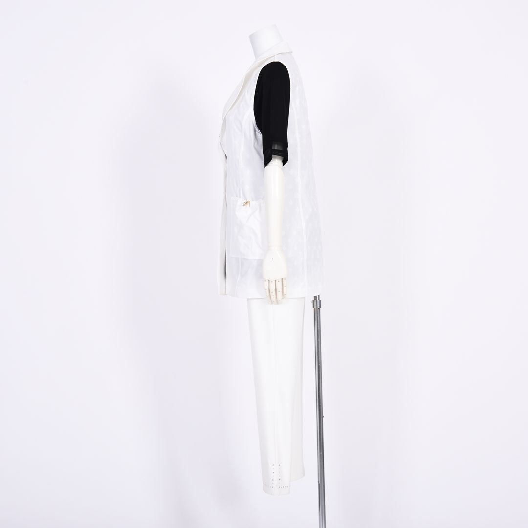 モノグラムジャガード　ミドル丈ジレ　VALENZA　5167303