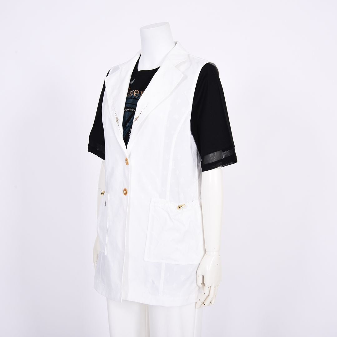 モノグラムジャガード　ミドル丈ジレ　VALENZA　5167303