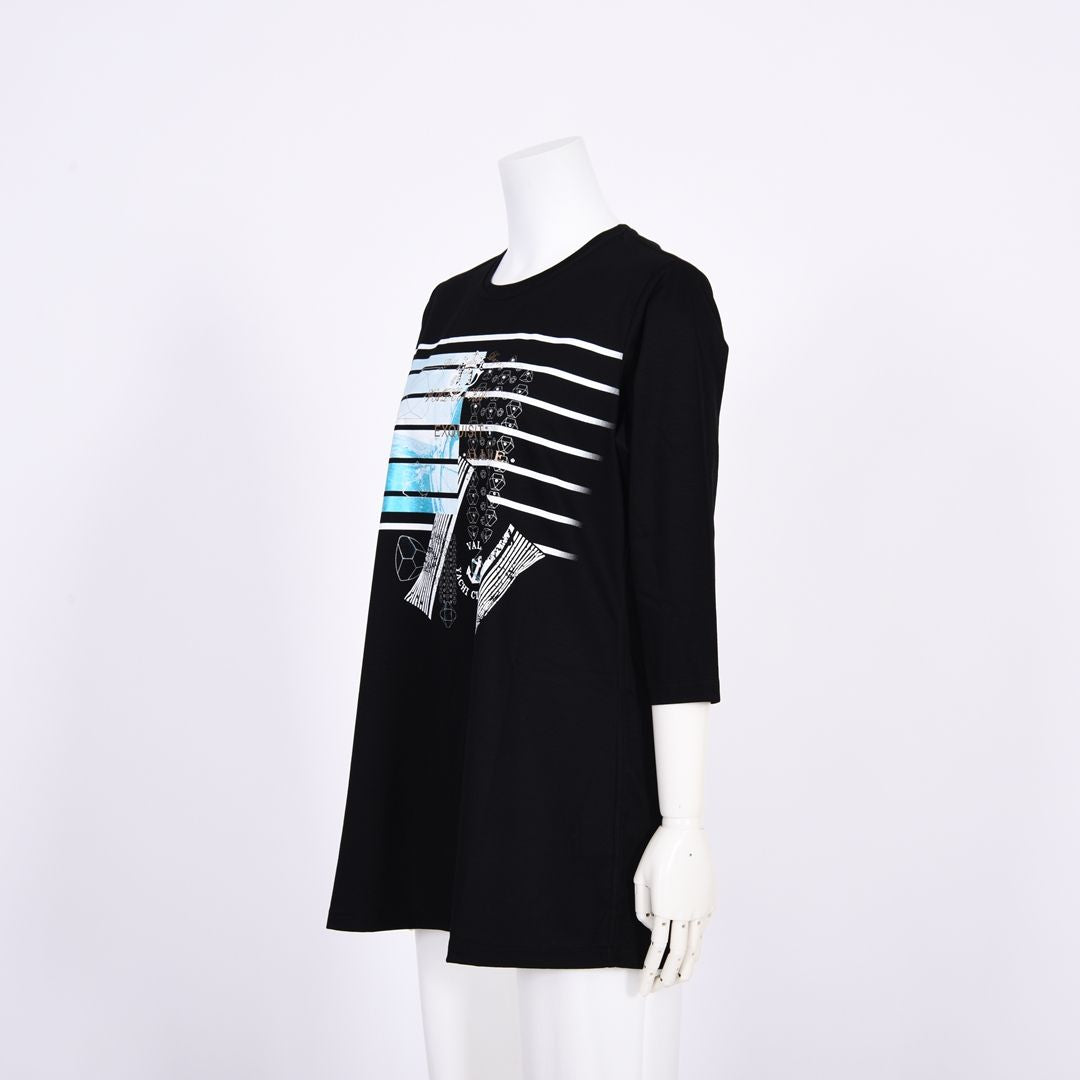 【Lサイズ】マリンモチーフ　Aラインカットソー　VALENZA　5562310