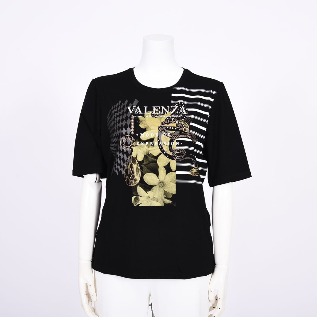 7分袖　フロントデザインカットソー　VALENZA　5162311