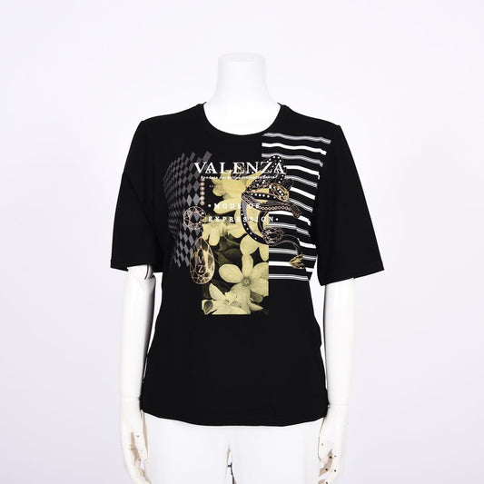 7分袖　フロントデザインカットソー　VALENZA　5162311