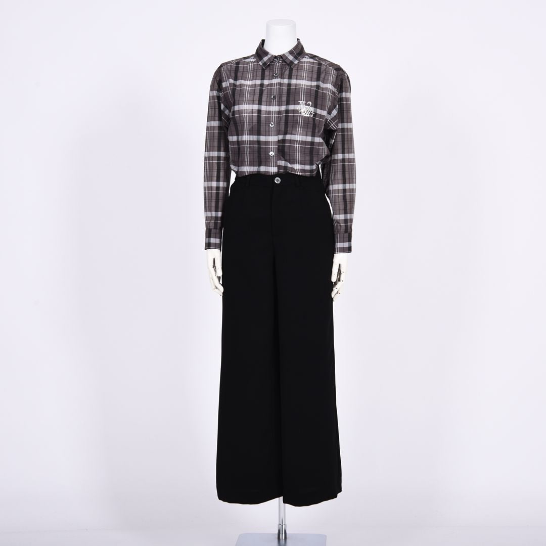 脚長見え　ワイドパンツ　VALENZA　5166301