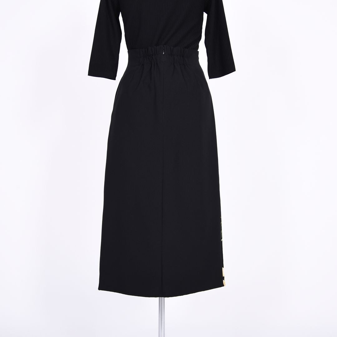 ラップ風ロングタイトスカート　B DONNA　6055109