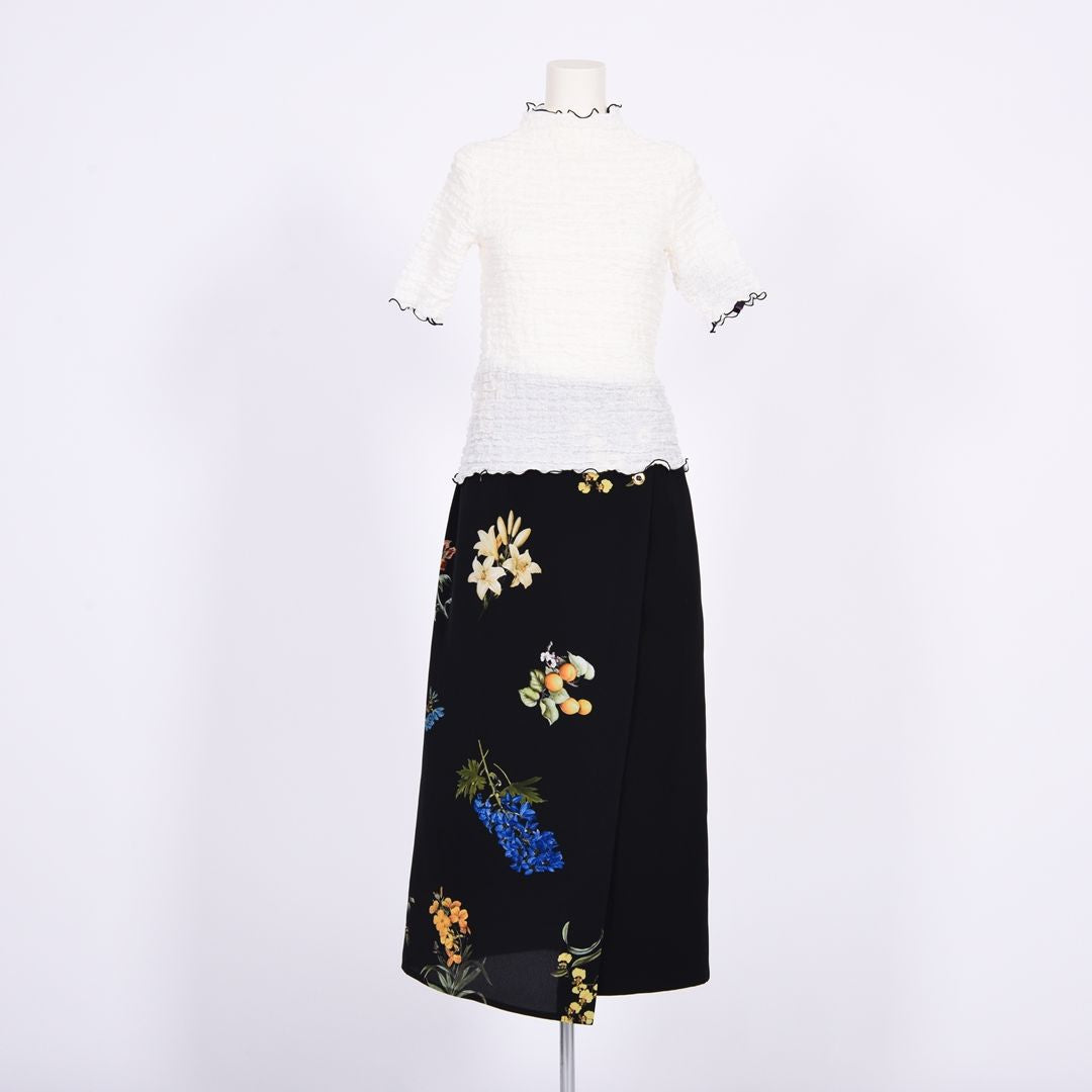 シュリンクレース　5分袖カットソー　B DONNA　6052124