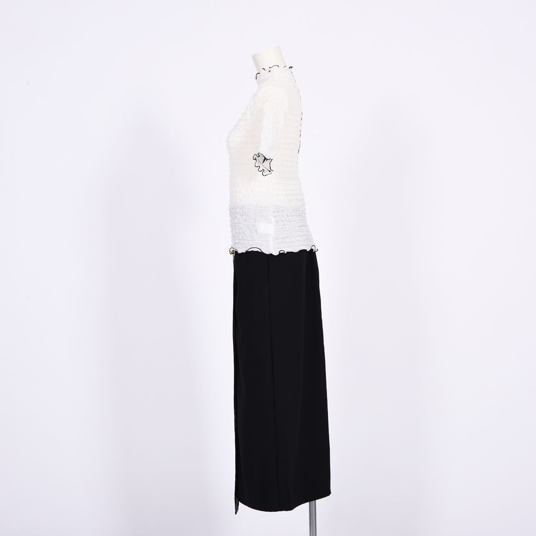 シュリンクレース　5分袖カットソー　B DONNA　6052124