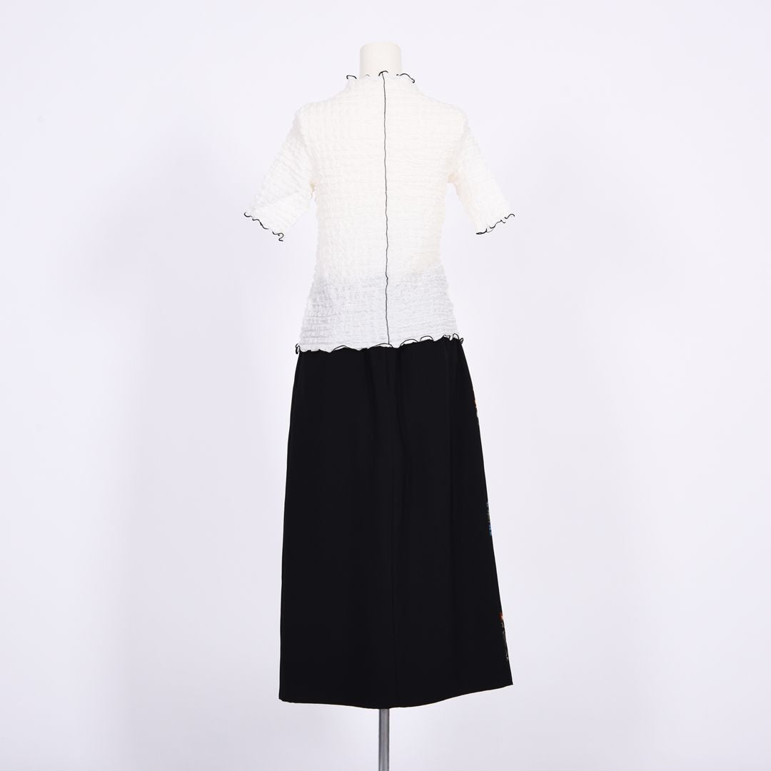 シュリンクレース　5分袖カットソー　B DONNA　6052124