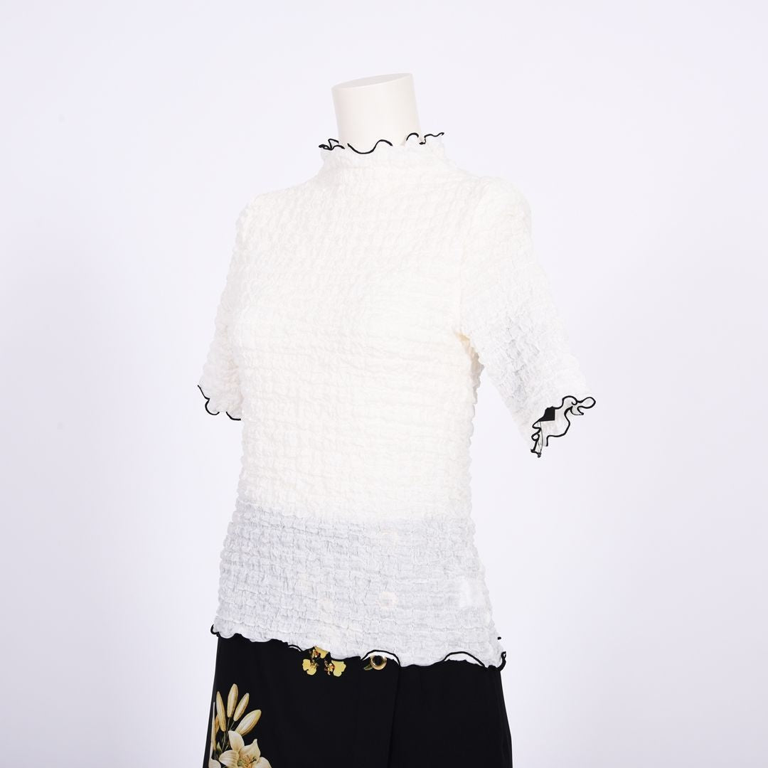 シュリンクレース　5分袖カットソー　B DONNA　6052124