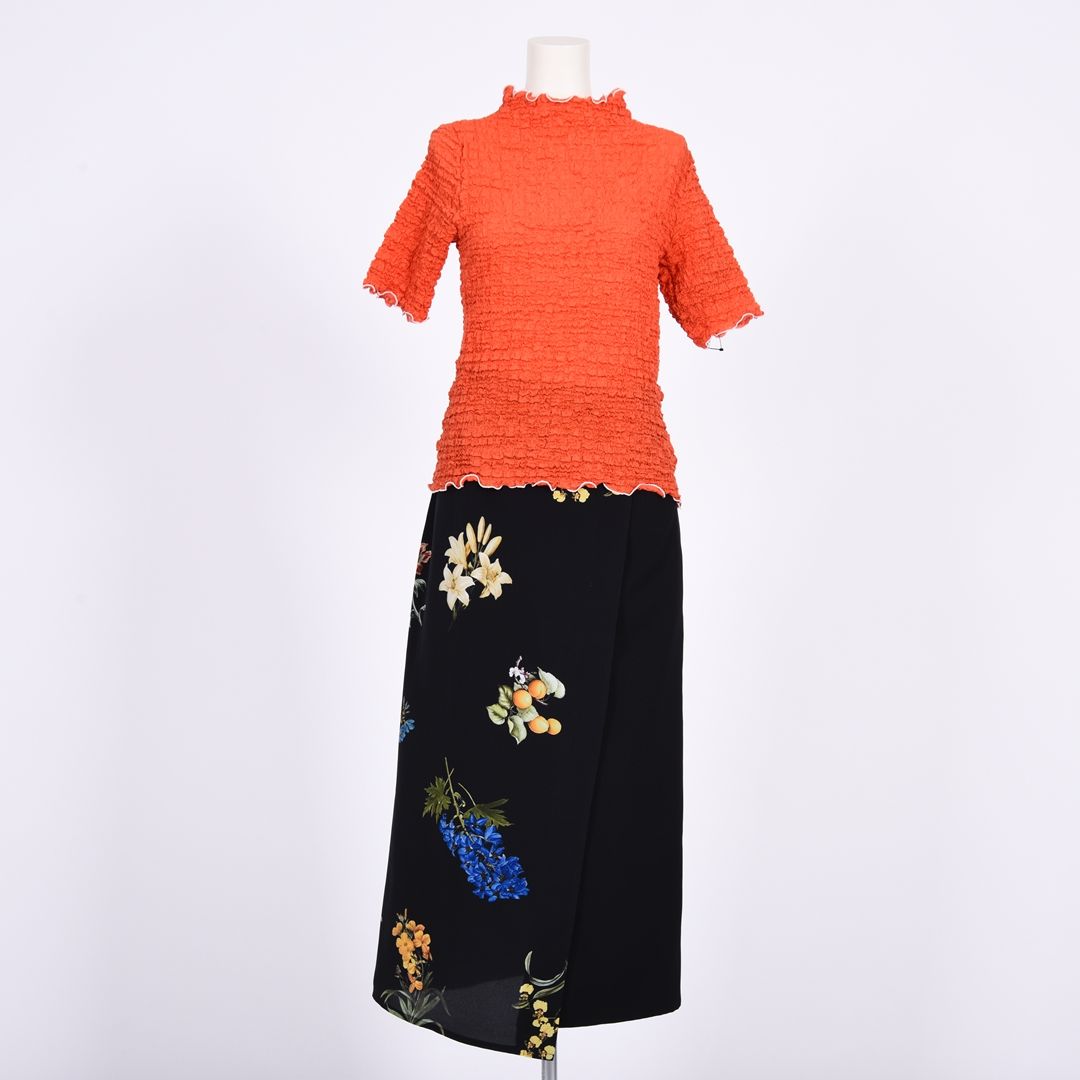 シュリンクレース　5分袖カットソー　B DONNA　6052124