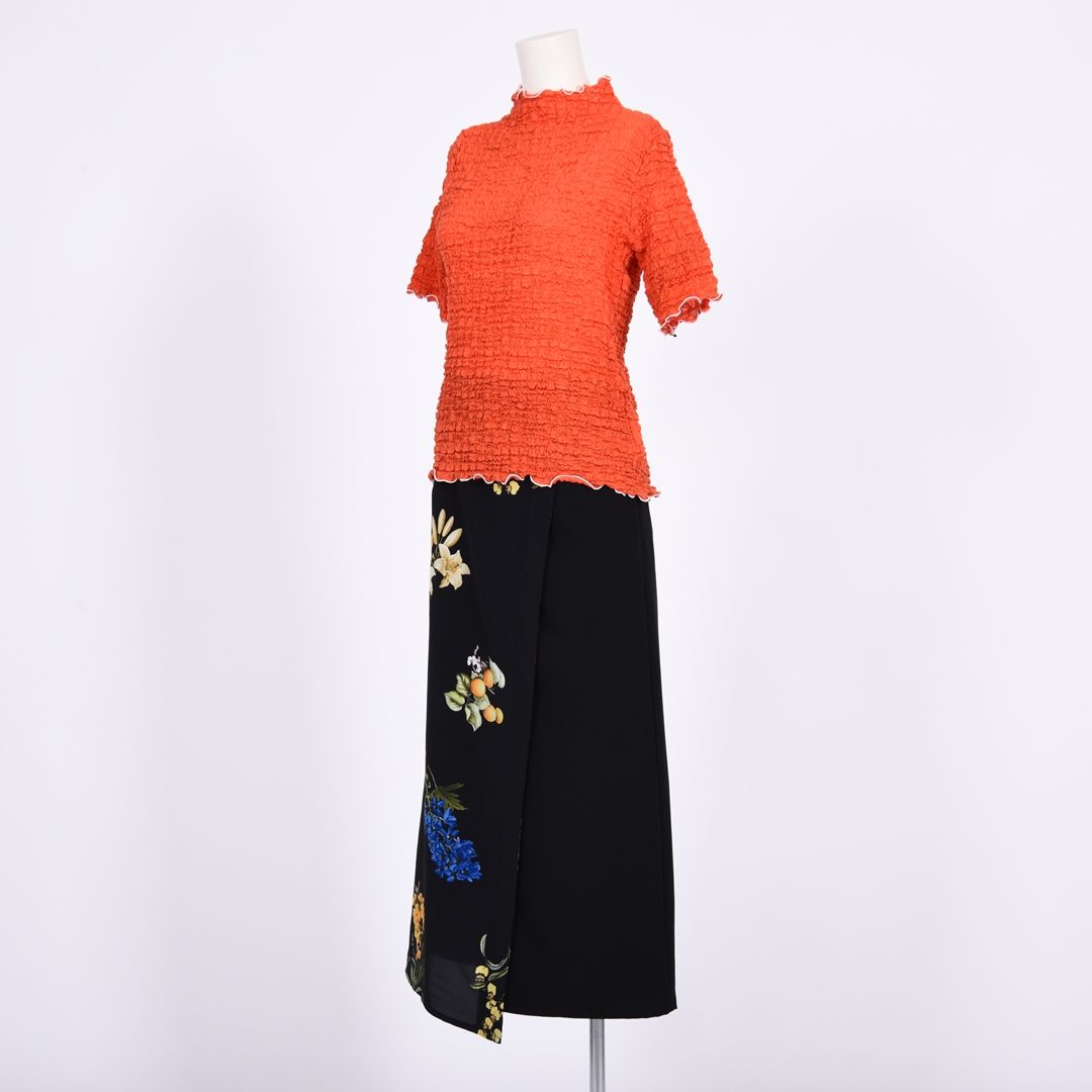 シュリンクレース　5分袖カットソー　B DONNA　6052124