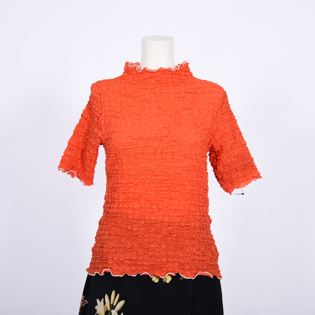 シュリンクレース　5分袖カットソー　B DONNA　6052124