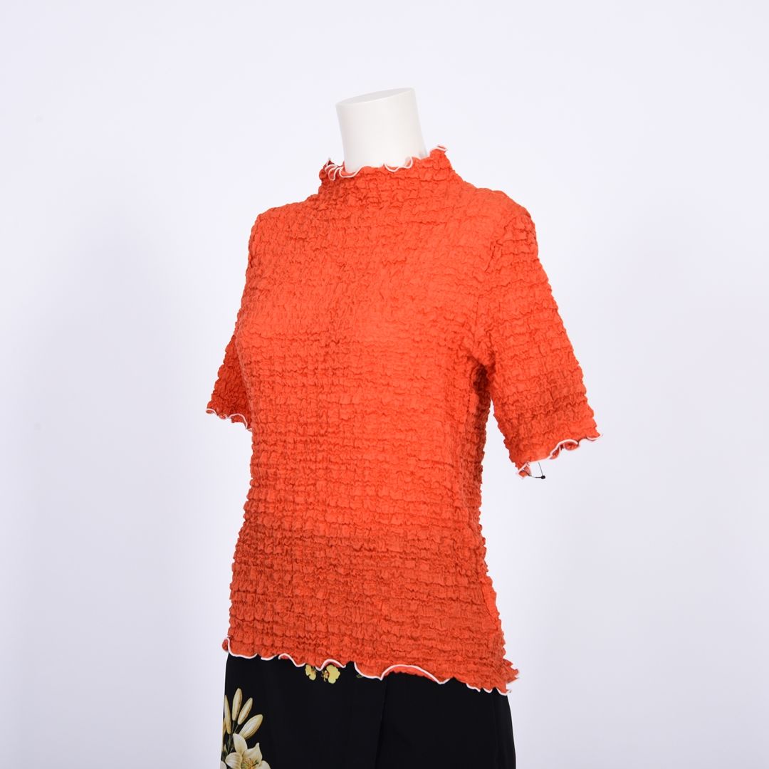 シュリンクレース　5分袖カットソー　B DONNA　6052124