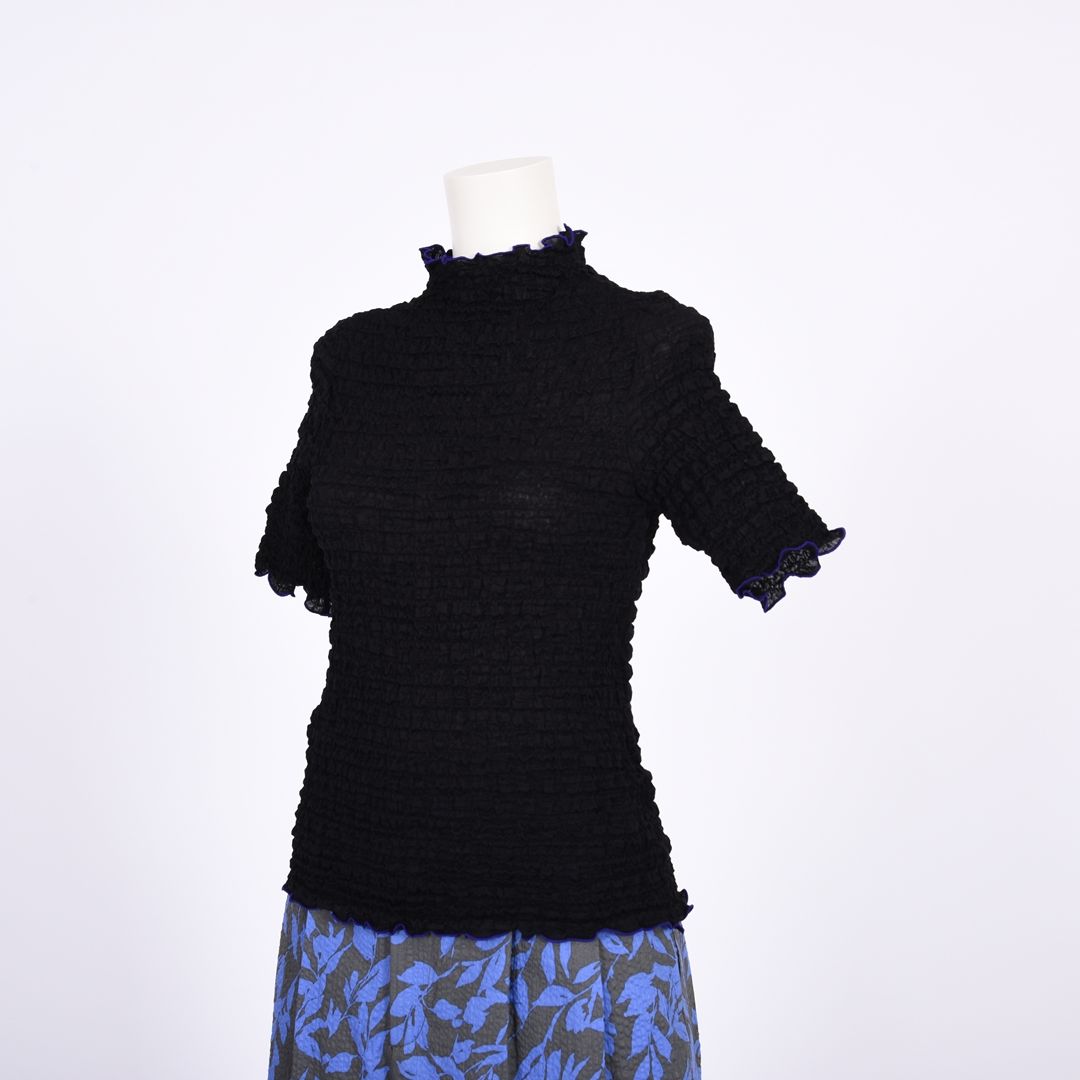 シュリンクレース　5分袖カットソー　B DONNA　6052124