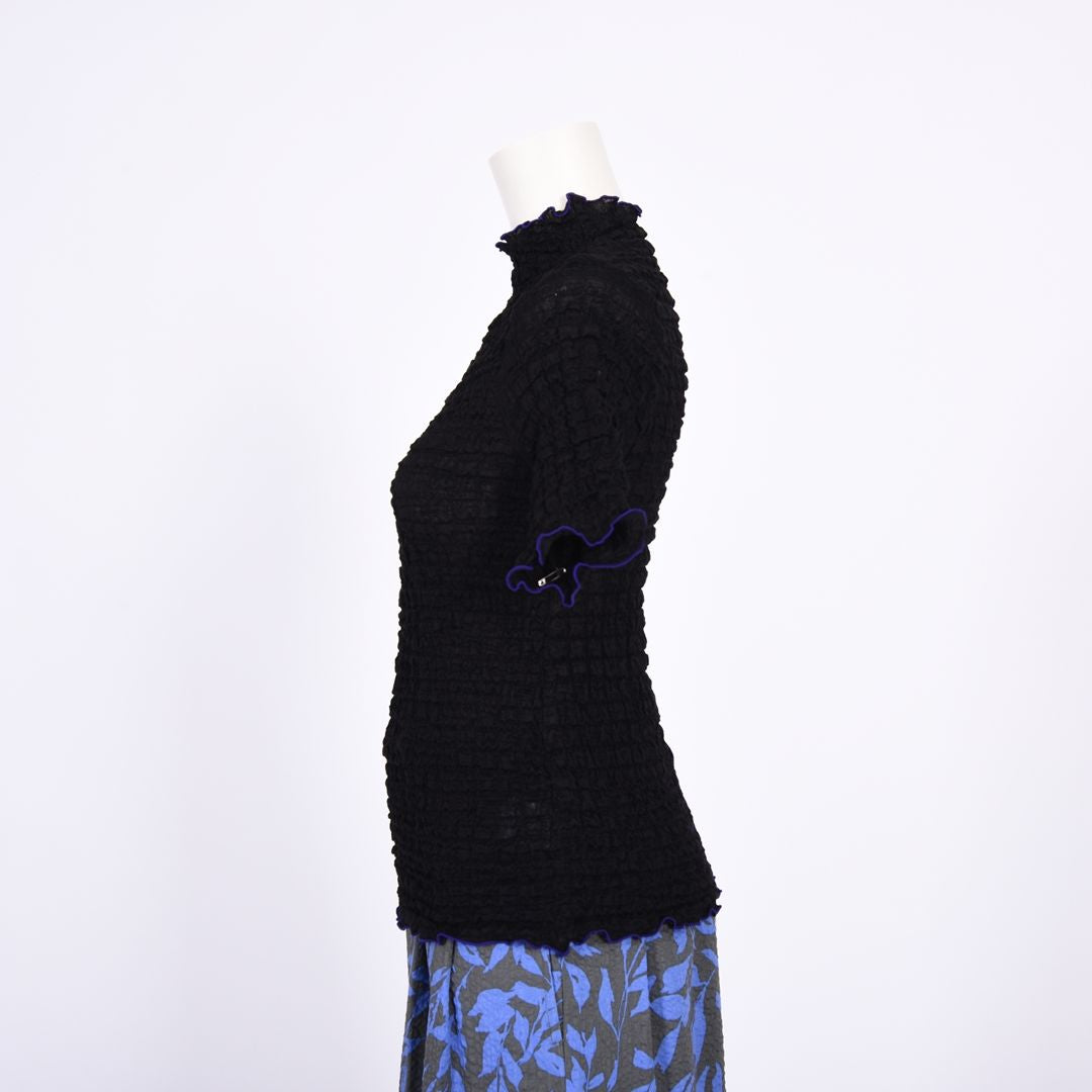 シュリンクレース　5分袖カットソー　B DONNA　6052124