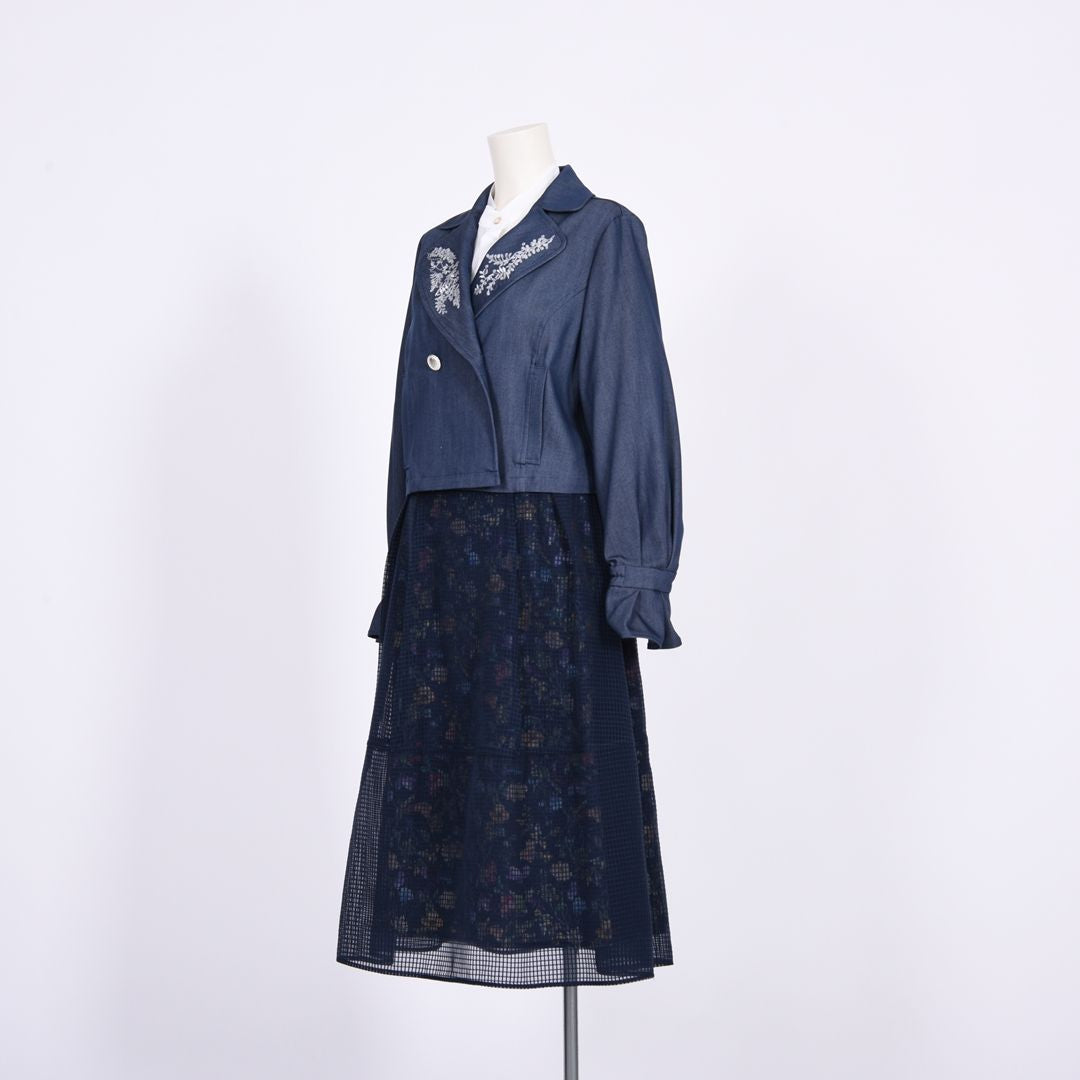 ソフトデニム　ライダースジャケット　Dear Princess　3057313