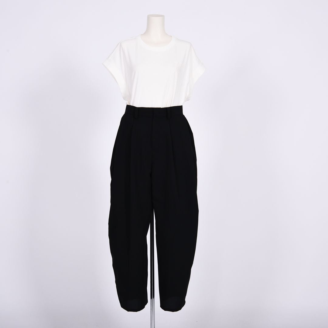 タック入りワイドパンツ　B DONNA　6056113