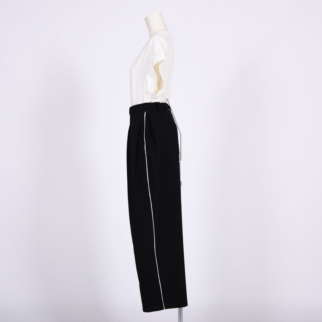タック入りワイドパンツ　B DONNA　6056113