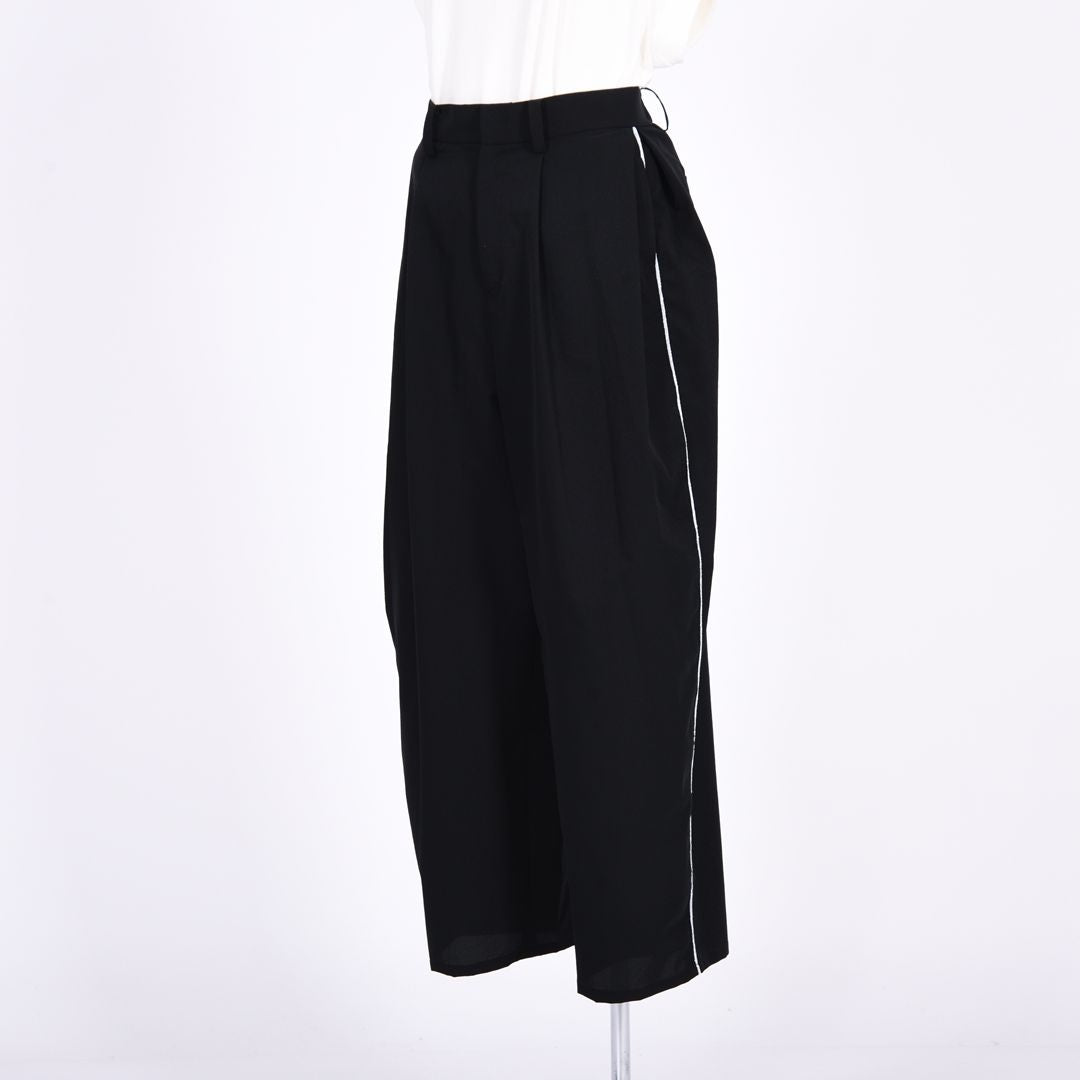 タック入りワイドパンツ　B DONNA　6056113