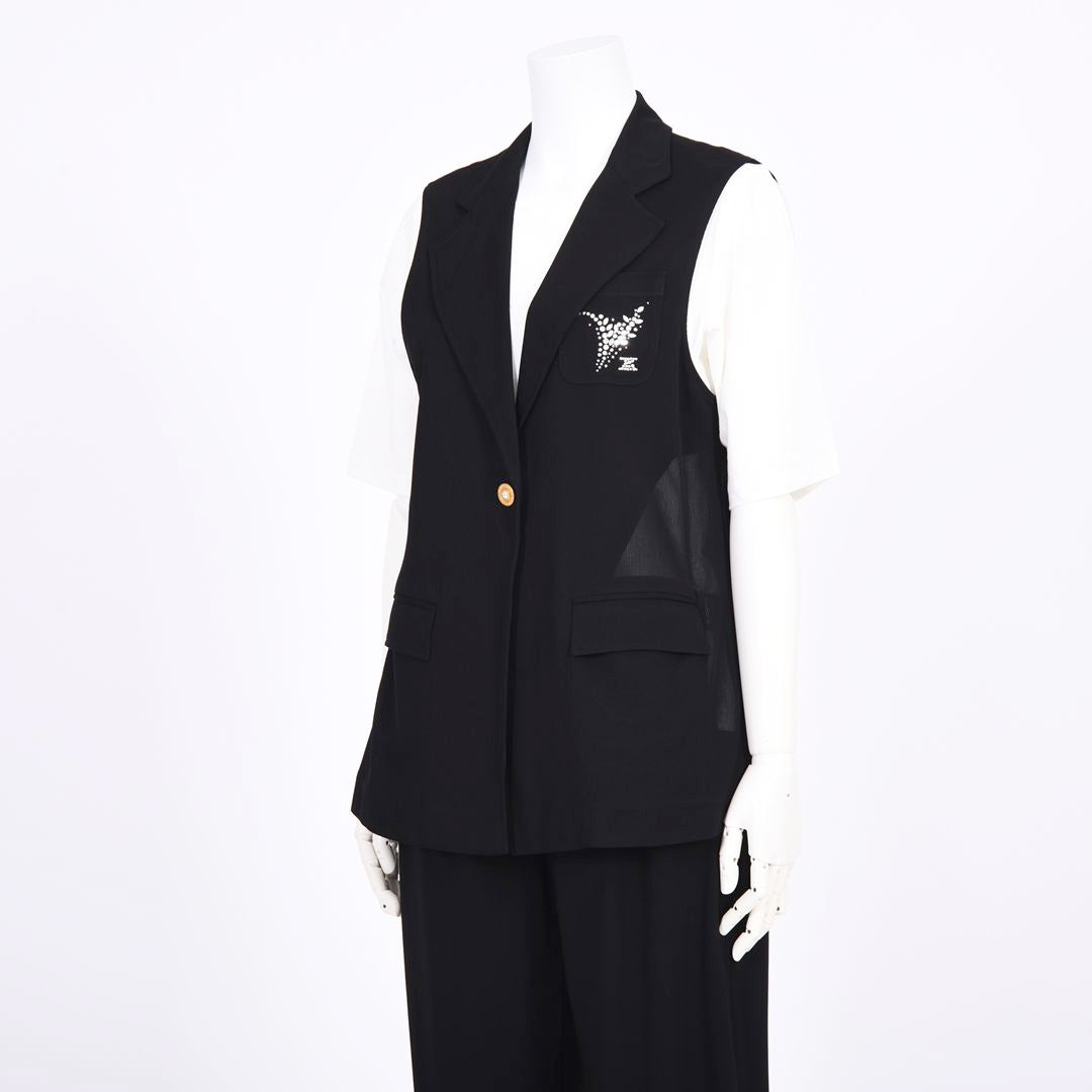 シアーストライプ　テーラードジレ　VALENZA　5167309