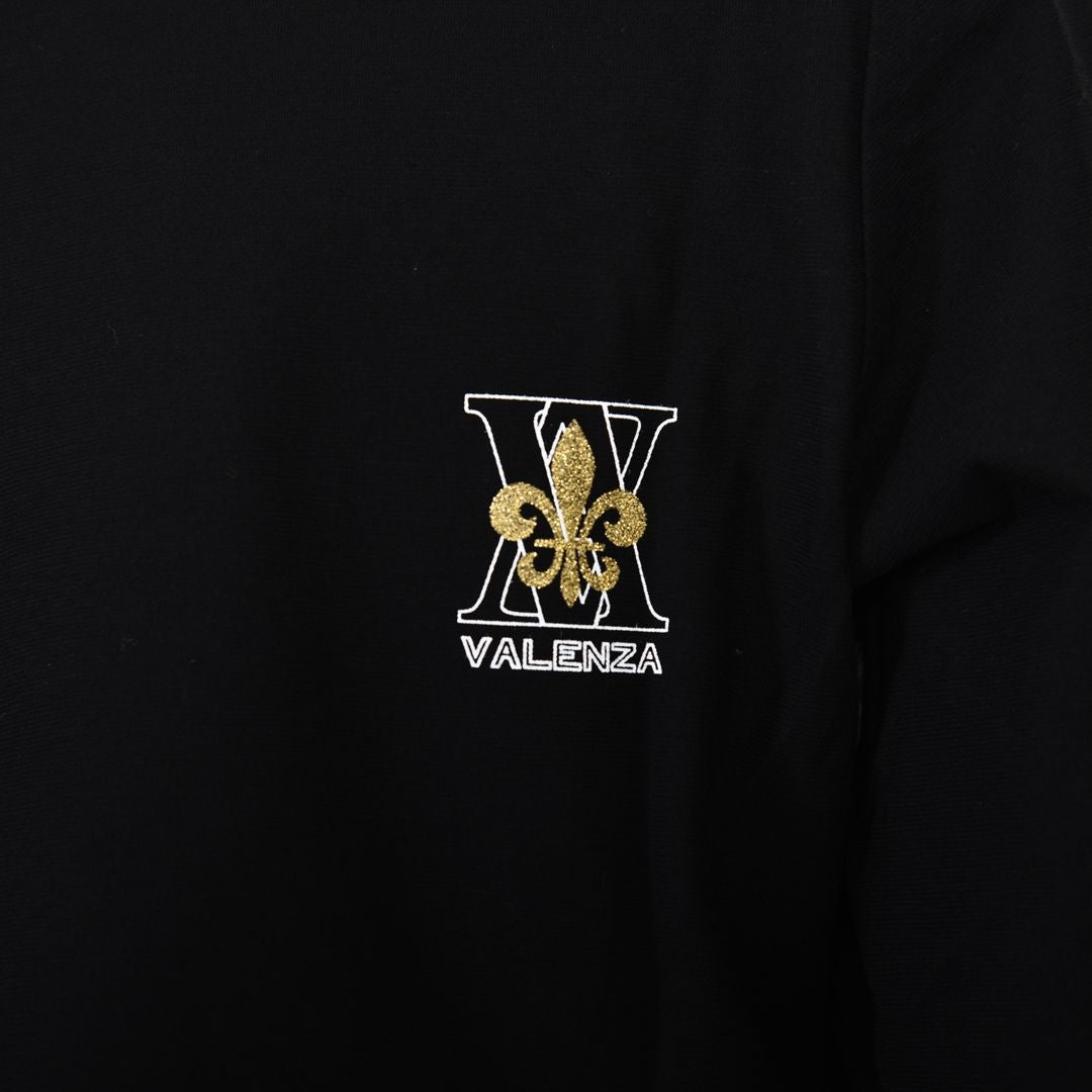 【綿100%】ワッペンモチーフ　5分袖カットソー　VALENZA　5162317