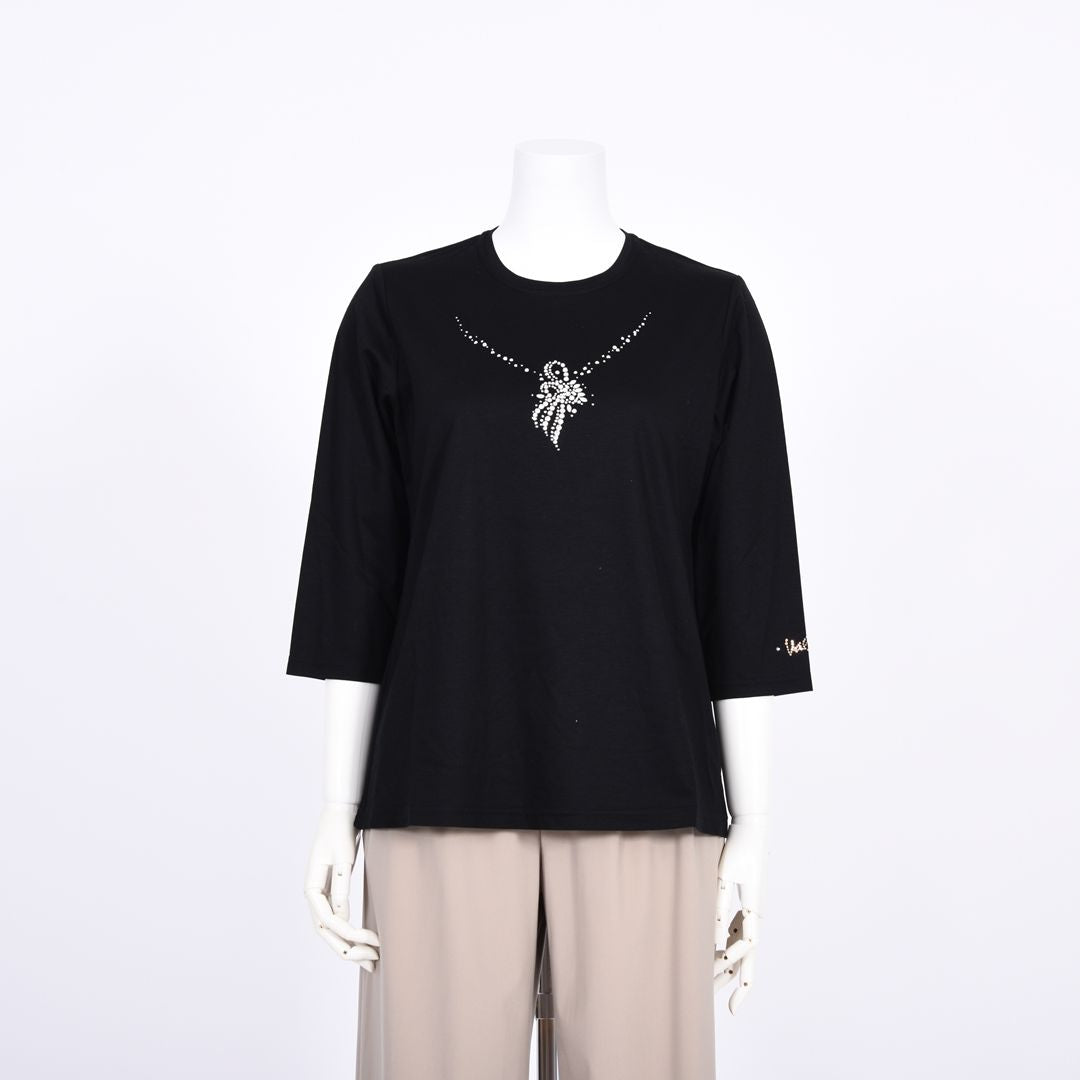 【Lサイズ】ネックレスモチーフ　カットソー　VALENZA　5562321