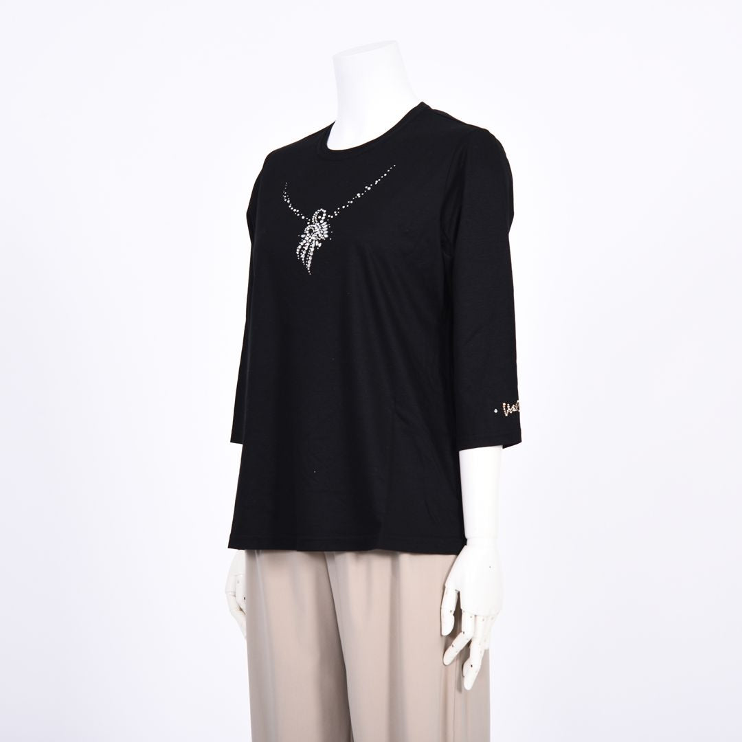 【Lサイズ】ネックレスモチーフ　カットソー　VALENZA　5562321