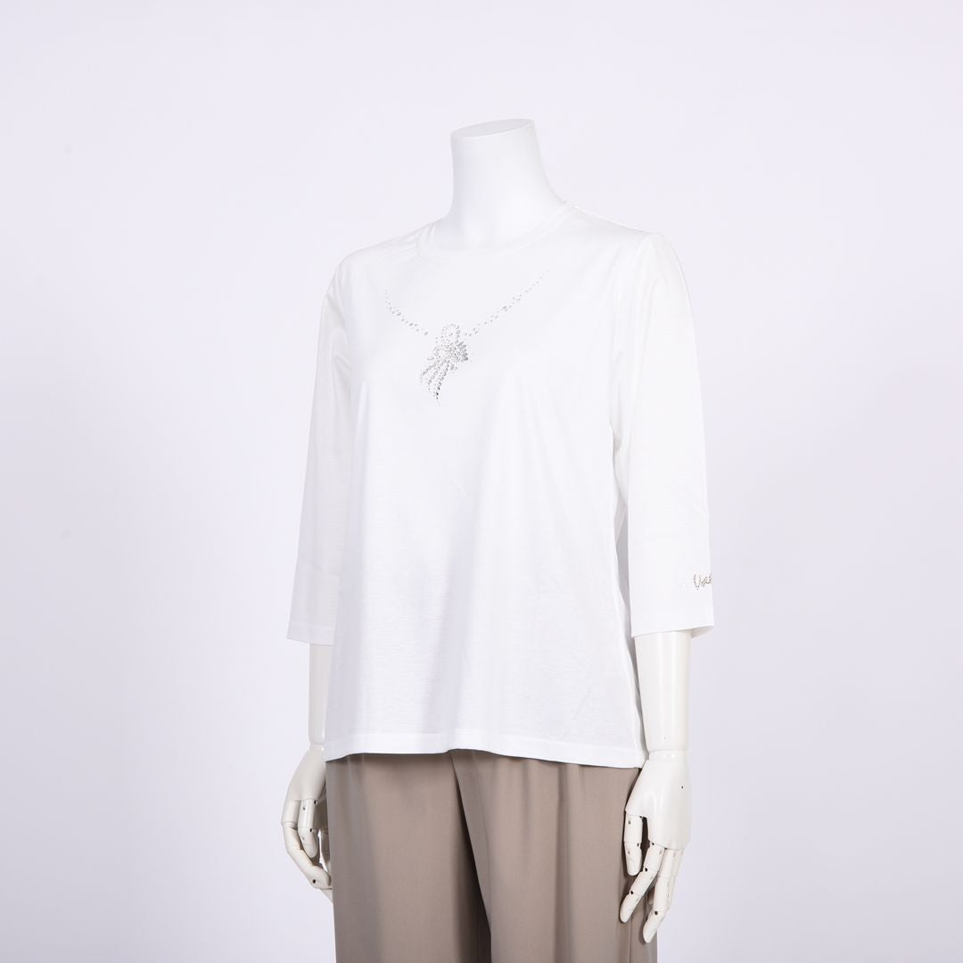 【Lサイズ】ネックレスモチーフ　カットソー　VALENZA　5562321